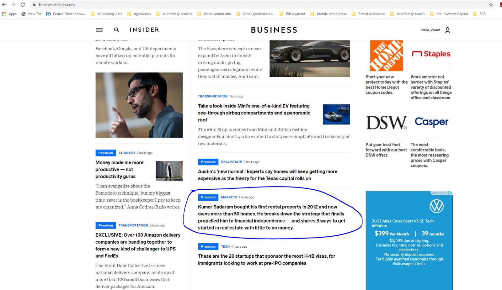 Kumar Sadaram talks to Business Insider